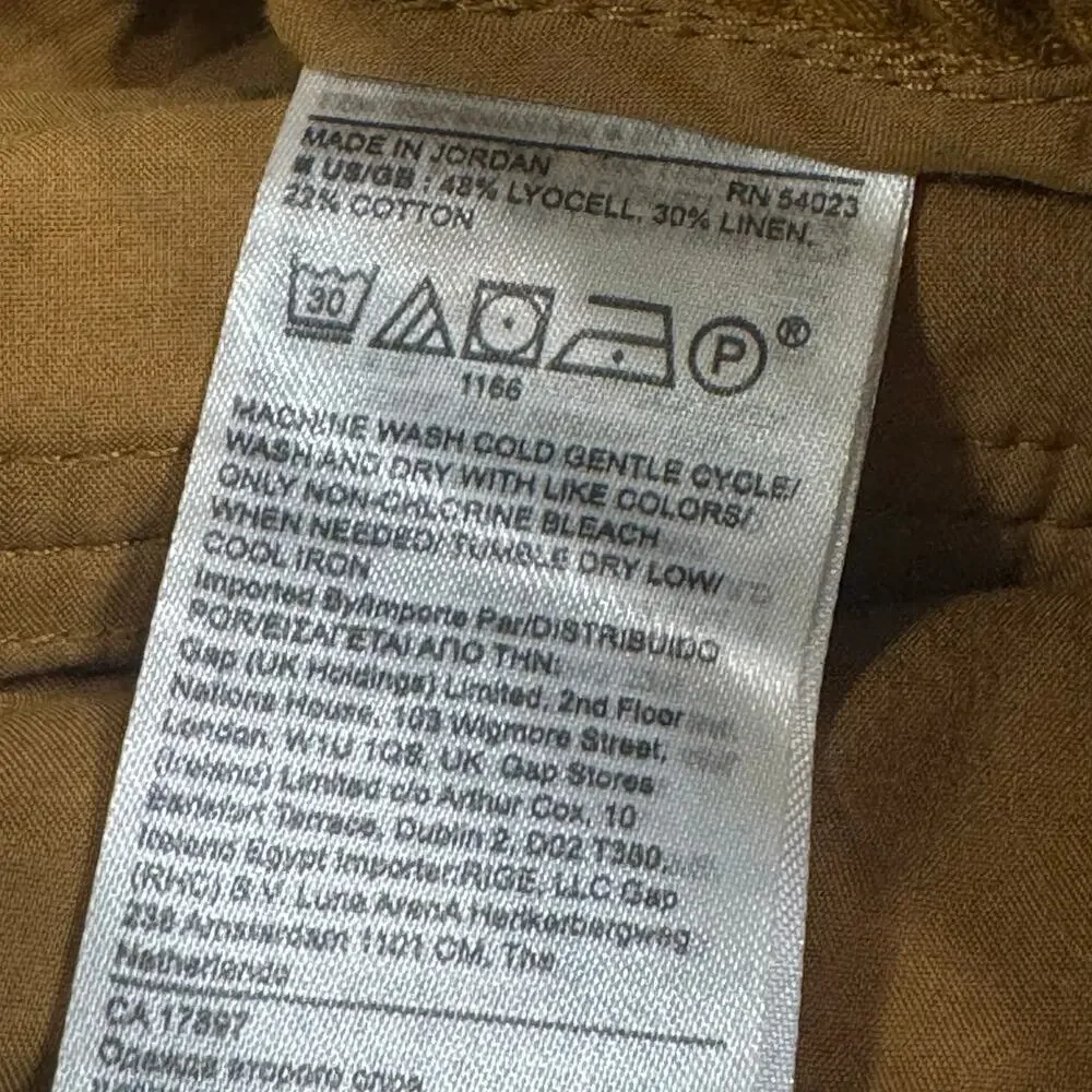 Banana Republic TENCEL LINEN CARGO PANT size‎ 10L